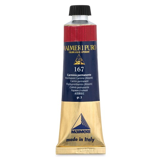 Maimeri Puro Oil Color - Permanent Carmine Alizarin, 40 ml Tube